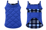 Reversible Fleece Lined Puffer Dog Coat