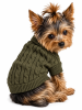 Combed Cotton Cable Knit Dog Sweater