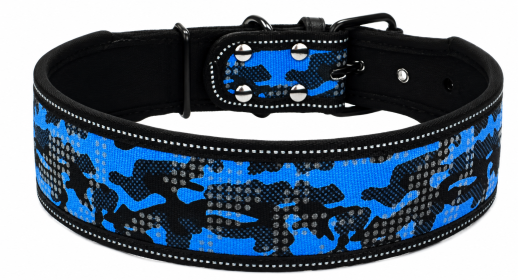 Reflective Camouflage Collar - Blue (Product Size: S)