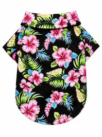 Paradise Nights Hawaiian Dog Shirt (Product Size: XXS)