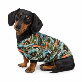 Camping Adventure Hawaiian Dog Shirt (Product Size: XXS)