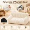 Fleece Dog Bed with Removable Washable Cover