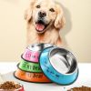 Stainless steel dog bowl