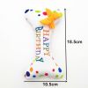 Assorted Plush Birthday Dog Toys