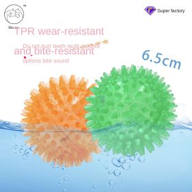 Dog Vocal Toys Puppy Spike Toy Small Dog Spike Pet Molar Toy Pet Toy (Product Color: 6.5CM blue 2pcs)