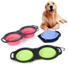 Rubber Folding Dog Food and Water Bowl