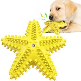Sea Star Shaped Teeth Cleaning Dog Toy (Ships From: CN, Color: B)