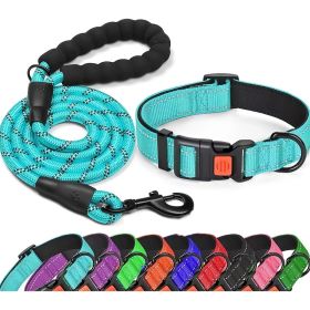 Dog Collars; Collar and Leash For Walking Training; Pet Supplies (Color: Lake Blue, size: XS)