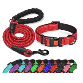 Dog Collars; Collar and Leash For Walking Training; Pet Supplies (Color: Red, size: XS)