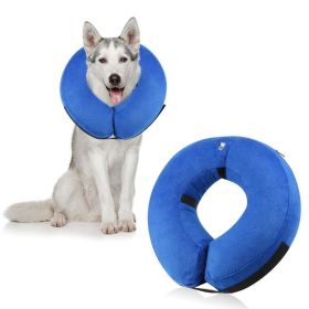 Soft Dog Cone Collar for After Surgery - Inflatable Dog Neck Donut Collar - Elizabethan Collar for Dogs Recovery (Product Color: CQLQ11 Love Peach, size: S)