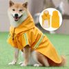 Reflective Windproof Dog Raincoat with Hood
