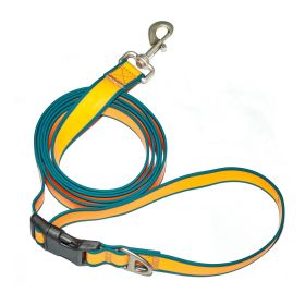 Hands Free Adjustable Leash (Color: Orange-blue)