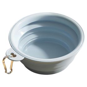 Portable Foldable Travel Bowl 350ml (Color: Blue)