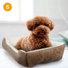 Pet Dog Bed Soft Warm Fleece Puppy Cat Bed Dog Cozy Nest Sofa Bed Cushion