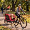 2-in-1 Dog Bike Trailer with Universal Bicycle Coupler