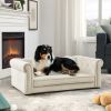 Elegant Rectangle Pet Bed for Small and Medium Dogs, Durable Elevated Dog Sofa Bed, Comfortable Dog Couch