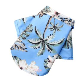 Hawaiian Beach Camp Shirt (colour: Coconut shirt sky blue, size: XS (about 2-3 kg pet))