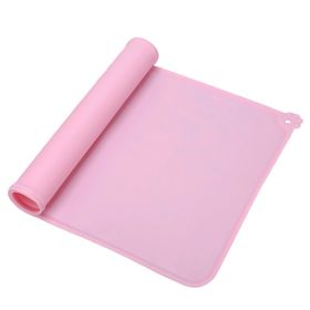Silicone Feeding Mat (Color: Pink)
