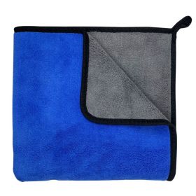 Quick-Drying Soft Fiber Dog Bath Towel (Color: Blue, size: 140*70cm/55.1*27.6in)