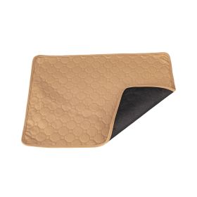 Waterproof Washable Dog Mat (Color: Khaki, size: L 100x70cm)