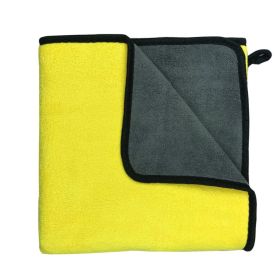 Quick-Drying Soft Fiber Dog Bath Towel (Color: Yellow, size: 25*25cm/9.8*9.8in)