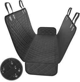 Water Resistant Seat Cover with Side Flap (Product Color: Black, size: 54 * 58 inches (137 * 147cm))