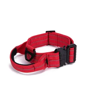Quick Release Reflective Dog Collar - Red (Product Size: M)